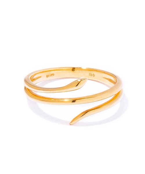 les bonbon(ルボンボン)の「【les bonbon】serpent ring/セルペント リング 蛇 シルバー ゴールド(リング・レディース・ゴールド/シルバー・#11/#9/#15/#13)」の4枚目の写真