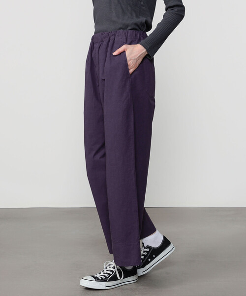 ORCIVAL(オーシバル)の「ORCIVAL | コットンツイル イージー パンツ WOMEN(その他パンツ・レディース・ブラック/イエロー系その他/ブラウン系その他/パープル・1)」の18枚目の写真