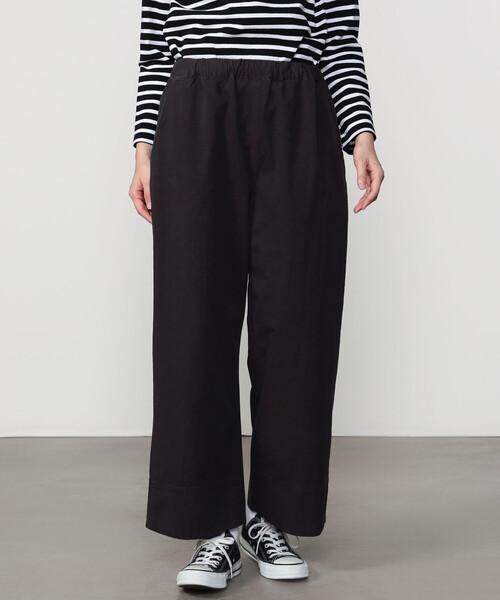 ORCIVAL(オーシバル)の「ORCIVAL | コットンツイル イージー パンツ WOMEN(その他パンツ・レディース・ブラック/イエロー系その他/ブラウン系その他/パープル・1)」の2枚目の写真