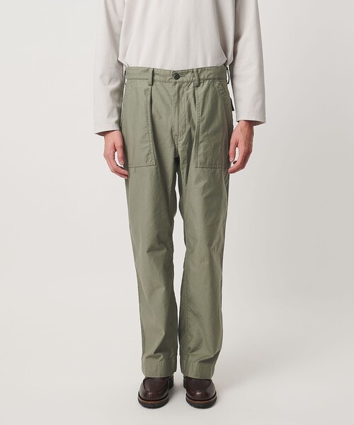 UNITED ARROWS（ユナイテッドアローズ）の「オーガニックコットン バックサテン ファティーグパンツ（その他パンツ・メンズ・オリーブ・L/XL/S/M）」の5枚目の写真