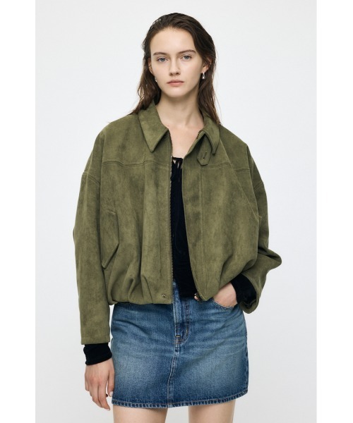 MOUSSY（マウジー）の「【26年AW新作】F/SUEDE ブルゾン（ブルゾン・レディース・カーキ/ネイビー/ブラウン・FREE）」の4枚目の写真
