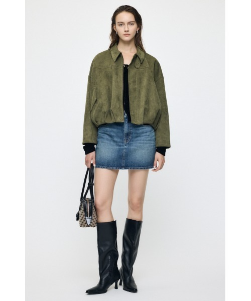 MOUSSY（マウジー）の「【26年AW新作】F/SUEDE ブルゾン（ブルゾン・レディース・カーキ/ネイビー/ブラウン・FREE）」の5枚目の写真