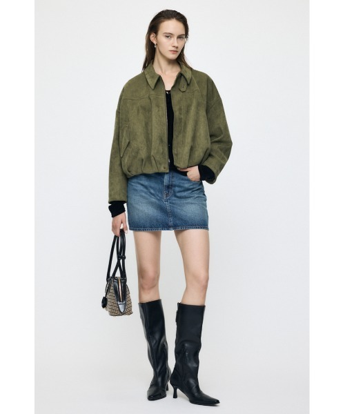 MOUSSY（マウジー）の「【26年AW新作】F/SUEDE ブルゾン（ブルゾン・レディース・カーキ/ネイビー/ブラウン・FREE）」の6枚目の写真
