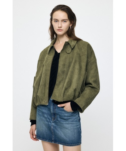 MOUSSY（マウジー）の「【26年AW新作】F/SUEDE ブルゾン（ブルゾン・レディース・カーキ/ネイビー/ブラウン・FREE）」の7枚目の写真