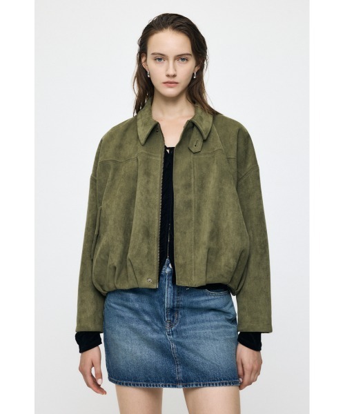 MOUSSY（マウジー）の「【26年AW新作】F/SUEDE ブルゾン（ブルゾン・レディース・カーキ/ネイビー/ブラウン・FREE）」の8枚目の写真