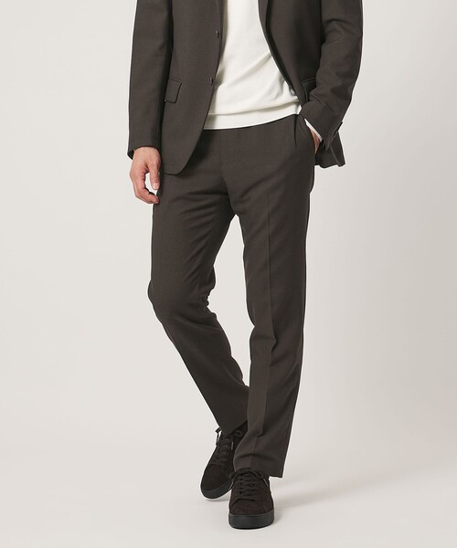 UNITED ARROWS(ユナイテッドアローズ)の「テックツイル ノープリーツ テーパードスラックス UA COZY ウォッシャブル ヨコストレッチ(スラックス・メンズ・ネイビー/モカ・M/S/L/XL)」の3枚目の写真