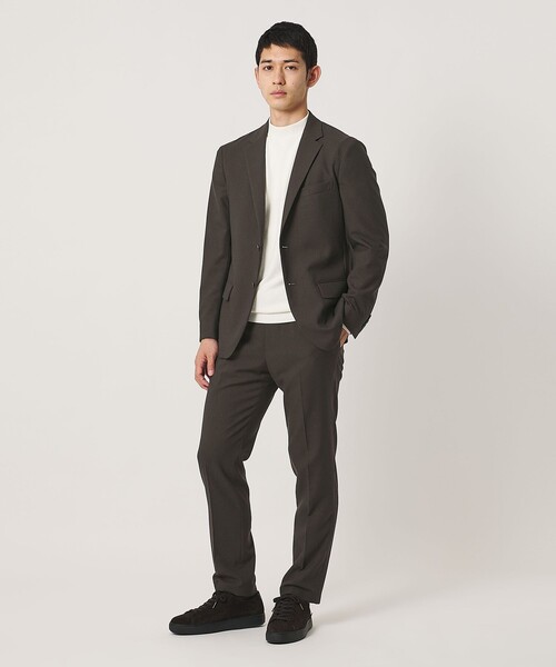 UNITED ARROWS(ユナイテッドアローズ)の「テックツイル ノープリーツ テーパードスラックス UA COZY ウォッシャブル ヨコストレッチ(スラックス・メンズ・ネイビー/モカ・M/S/L/XL)」の4枚目の写真