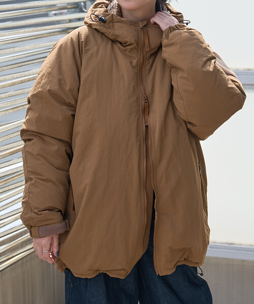 FREAK'S STORE(フリークスストア)の「NANGA × FREAK'S STORE/ナンガ 別注 HOODIE DOWN JACKET WOMEN’S/フーディ ダウンジャケット(ダウンジャケット/コート・レディース・ブラック/グレー/ブラウン・フリ-)」の14枚目の写真