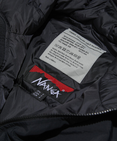 FREAK'S STORE(フリークスストア)の「NANGA × FREAK'S STORE/ナンガ 別注 HOODIE DOWN JACKET WOMEN’S/フーディ ダウンジャケット(ダウンジャケット/コート・レディース・ブラック/グレー/ブラウン・フリ-)」の22枚目の写真