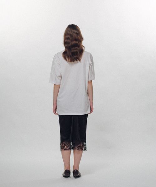 KEISUKEYOSHIDA(ケイスケヨシダ)の「Pocket SS T-shirt(Tシャツ/カットソー・レディース・ブラック/ホワイト・L/M)」の5枚目の写真