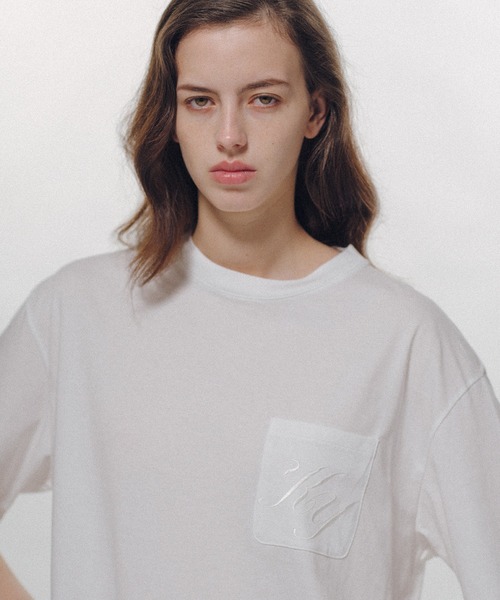KEISUKEYOSHIDA(ケイスケヨシダ)の「Pocket SS T-shirt(Tシャツ/カットソー・レディース・ブラック/ホワイト・L/M)」の7枚目の写真