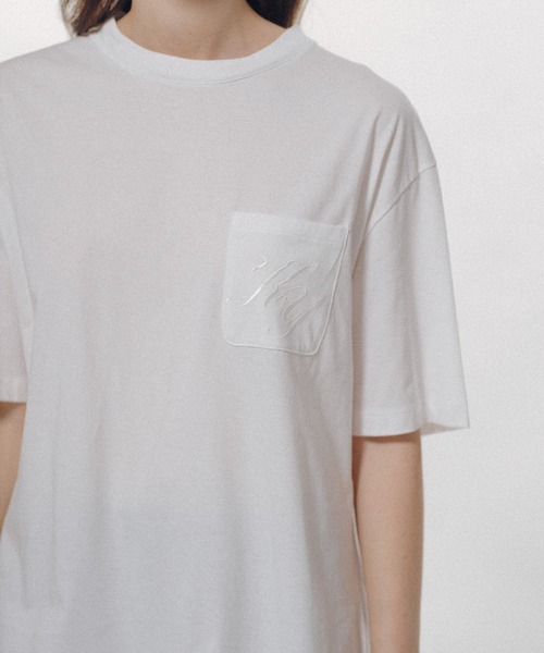 KEISUKEYOSHIDA(ケイスケヨシダ)の「Pocket SS T-shirt(Tシャツ/カットソー・レディース・ブラック/ホワイト・L/M)」の8枚目の写真