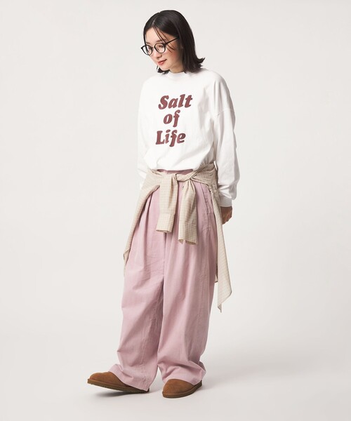 green label relaxing(グリーンレーベルリラクシング)の「【WEB限定】<at ease>コーデュロイ タック パンツ(その他パンツ・レディース・ナチュラル/ライトブルー/ダークグレー/ライトピンク・SHORT/38/36)」の22枚目の写真