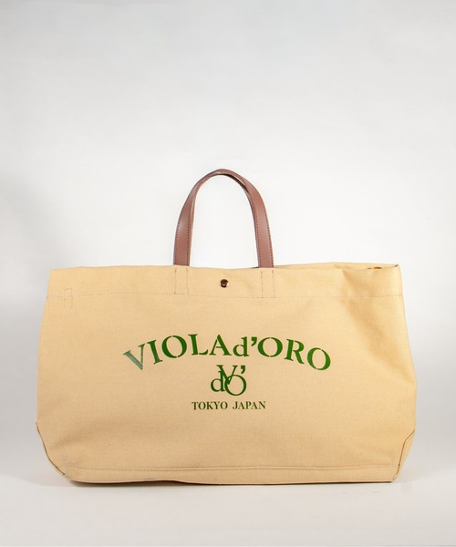 VIOLAd'ORO(ヴィオラドーロ)の「【VIOLAd'ORO/ヴィオラドーロ】帆布 キャンバスバッグ トートバッグ(トートバッグ・レディース・ベージュ/ネイビー/ブラック/ミント/ダークグレー・FREE)」の3枚目の写真