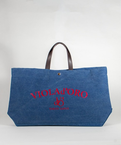 VIOLAd'ORO(ヴィオラドーロ)の「【VIOLAd'ORO/ヴィオラドーロ】帆布 キャンバスバッグ トートバッグ(トートバッグ・レディース・ベージュ/ネイビー/ブラック/ミント/ダークグレー・FREE)」の5枚目の写真
