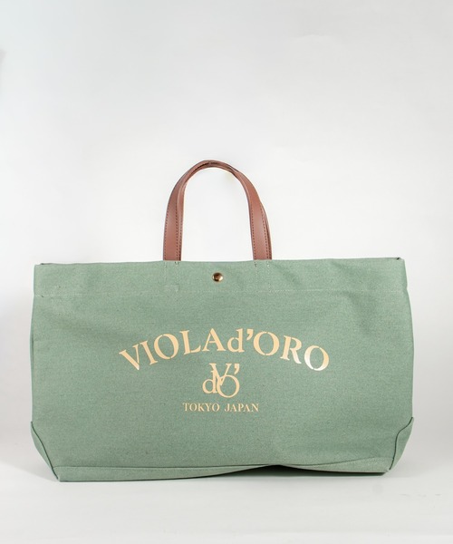 VIOLAd'ORO(ヴィオラドーロ)の「【VIOLAd'ORO/ヴィオラドーロ】帆布 キャンバスバッグ トートバッグ(トートバッグ・レディース・ベージュ/ネイビー/ブラック/ミント/ダークグレー・FREE)」の4枚目の写真