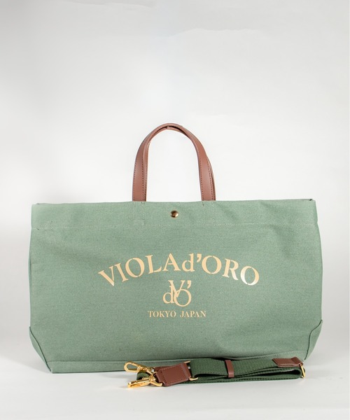 VIOLAd'ORO(ヴィオラドーロ)の「【VIOLAd'ORO/ヴィオラドーロ】帆布 キャンバスバッグ トートバッグ(トートバッグ・レディース・ベージュ/ネイビー/ブラック/ミント/ダークグレー・FREE)」の7枚目の写真