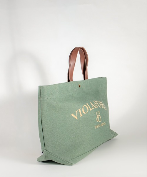 VIOLAd'ORO(ヴィオラドーロ)の「【VIOLAd'ORO/ヴィオラドーロ】帆布 キャンバスバッグ トートバッグ(トートバッグ・レディース・ベージュ/ネイビー/ブラック/ミント/ダークグレー・FREE)」の8枚目の写真