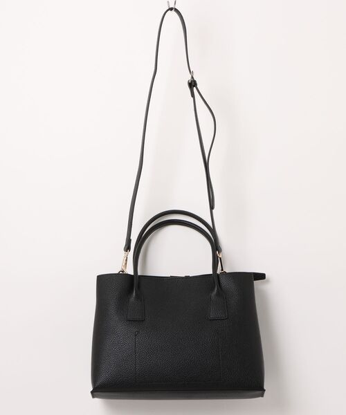 Andemiu(アンデミュウ)の「ベルトレザーBAG/1055985(トートバッグ・レディース・ブラック/ベージュ系その他・FREE)」の4枚目の写真