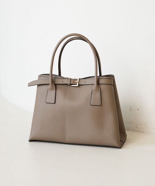 Andemiu(アンデミュウ)の「ベルトレザーBAG/1055985(トートバッグ・レディース・ブラック/ベージュ系その他・FREE)」の7枚目の写真