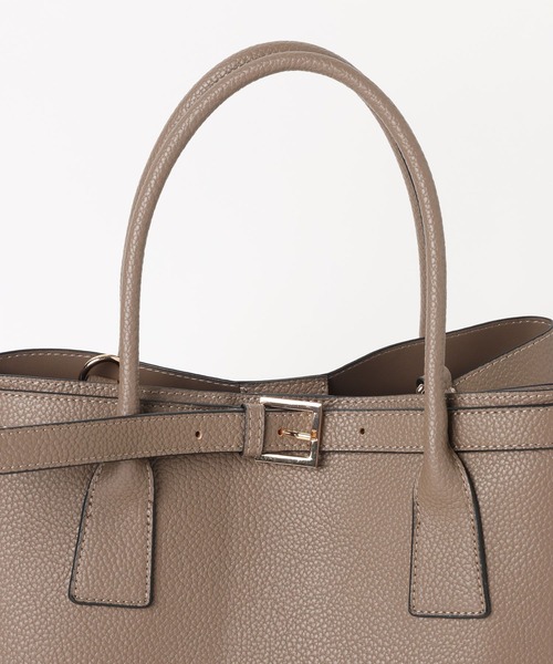 Andemiu(アンデミュウ)の「ベルトレザーBAG/1055985(トートバッグ・レディース・ブラック/ベージュ系その他・FREE)」の14枚目の写真