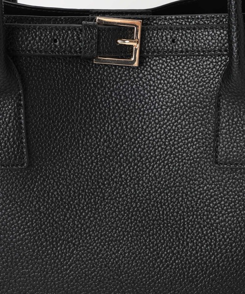 Andemiu(アンデミュウ)の「ベルトレザーBAG/1055985(トートバッグ・レディース・ブラック/ベージュ系その他・FREE)」の3枚目の写真
