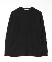 HIGH STREET∴バイアスリンクスクルーネックニット