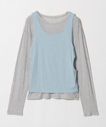 6(ROKU)＞コットン ボーダー ロングスリーブTシャツ 24AW（Tシャツ