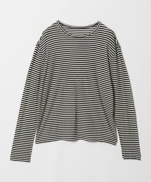 6(ロク)の「<6(ROKU)>ボーダー×タンク レイヤードトップス(Tシャツ/カットソー・レディース・ブラック/ライトグレー・FREE)」の12枚目の写真