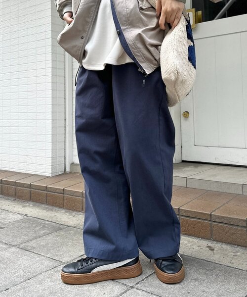 CPCM(シーピーシーエム)の「ツイルスケートパンツ(チノパンツ・レディース・ネイビー/ベージュ/ブラック・MEDIUM/LARGE)」の3枚目の写真