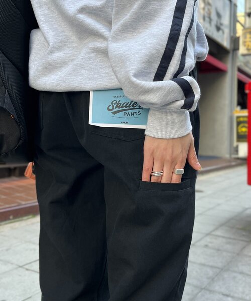 CPCM(シーピーシーエム)の「ツイルスケートパンツ(チノパンツ・レディース・ネイビー/ベージュ/ブラック・MEDIUM/LARGE)」の4枚目の写真