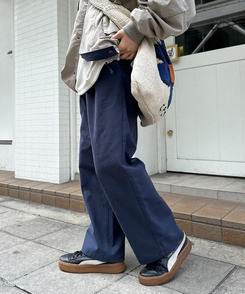 CPCM(シーピーシーエム)の「ツイルスケートパンツ(チノパンツ・レディース・ネイビー/ベージュ/ブラック・MEDIUM/LARGE)」の13枚目の写真