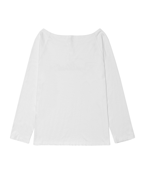AMESWORLDWIDE(アメスワールドワイド)の「ANGEL HOTFIX オフショルダー 長袖Tシャツ ホワイト(Tシャツ/カットソー・レディース・その他・FREE)」の5枚目の写真