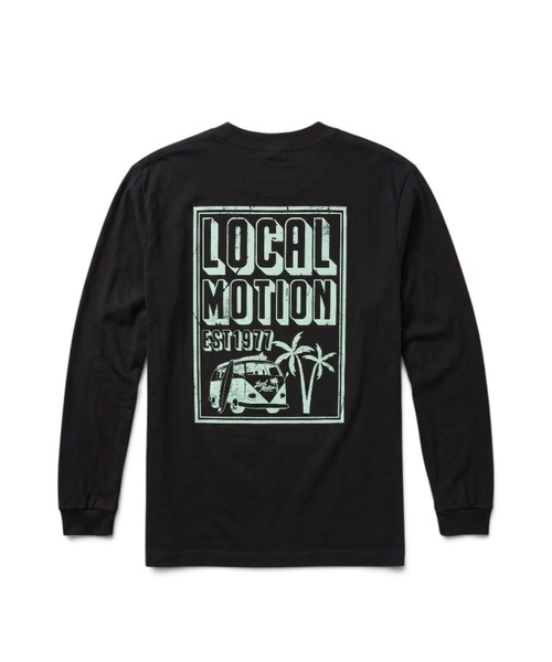 LOCALMOTION HAWAII(ローカルモーション ハワイ)の「オブロング長袖Tシャツ(Tシャツ/カットソー・メンズ・ブラック/ホワイト/ミント・SMALL/X-LARGE/LARGE/MEDIUM)」の2枚目の写真