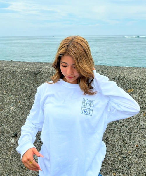 LOCALMOTION HAWAII(ローカルモーション ハワイ)の「オブロング長袖Tシャツ(Tシャツ/カットソー・メンズ・ブラック/ホワイト/ミント・SMALL/X-LARGE/LARGE/MEDIUM)」の5枚目の写真