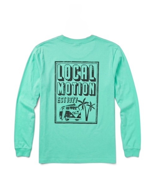 LOCALMOTION HAWAII(ローカルモーション ハワイ)の「オブロング長袖Tシャツ(Tシャツ/カットソー・メンズ・ブラック/ホワイト/ミント・SMALL/X-LARGE/LARGE/MEDIUM)」の9枚目の写真
