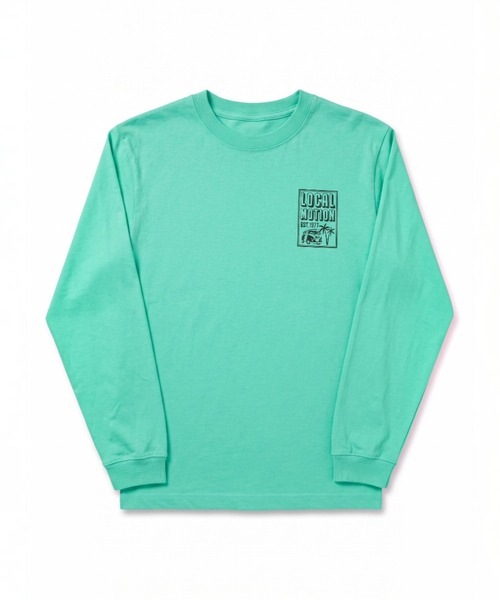 LOCALMOTION HAWAII(ローカルモーション ハワイ)の「オブロング長袖Tシャツ(Tシャツ/カットソー・メンズ・ブラック/ホワイト/ミント・SMALL/X-LARGE/LARGE/MEDIUM)」の11枚目の写真