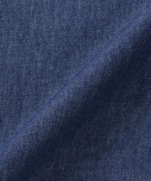 TOKYO SHIRTS(トウキョウシャツ)の「Pitta Re;) カジュアルシャツ デニム レギュラーシャツ 長袖 綿100% レディース(シャツ/ブラウス・レディース・ブルー/ネイビー・M/L)」の7枚目の写真