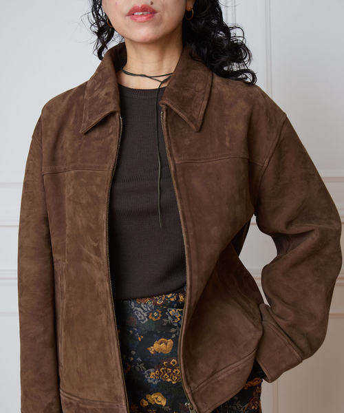 IENA LA BOUCLE LAMB SUEDEBLOUSON