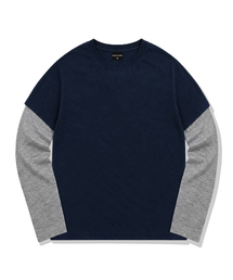 ツートンレイヤード ロングスリーブ Tシャツ