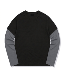 ツートンレイヤード ロングスリーブ Tシャツ
