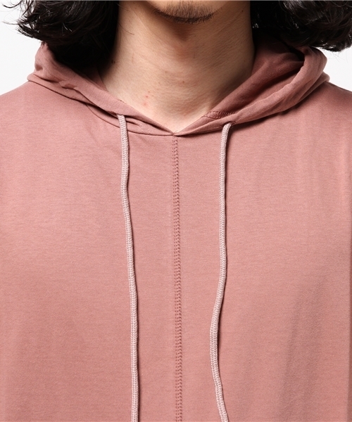 HARE（ハレ）の「カットプルオーバーパーカー８分袖(HARE)（パーカー・メンズ・オフホワイト/ブラック/ピンク・SMALL/MEDIUM）」の18枚目の写真