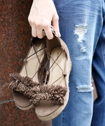 LEPSIM | 【In Red 7月号掲載アイテム】レースアップジュートサンダル　724244(サンダル)