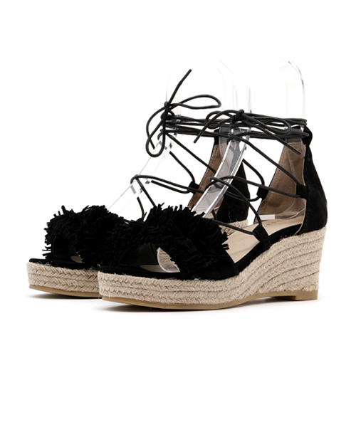 LEPSIM（レプシィム）の「レースアップジュートサンダル　724244（サンダル・レディース・ブラック系その他/ブラック/ベージュ/インディゴブルー・MEDIUM/SMALL/LARGE）」の14枚目の写真