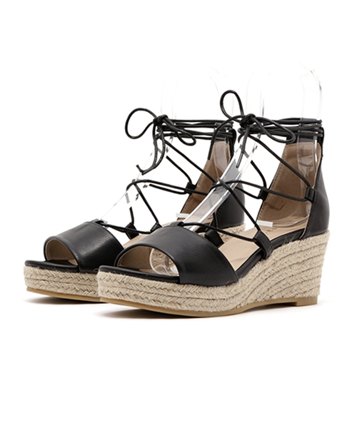 LEPSIM（レプシィム）の「レースアップジュートサンダル　724244（サンダル・レディース・ブラック系その他/ブラック/ベージュ/インディゴブルー・MEDIUM/SMALL/LARGE）」の15枚目の写真