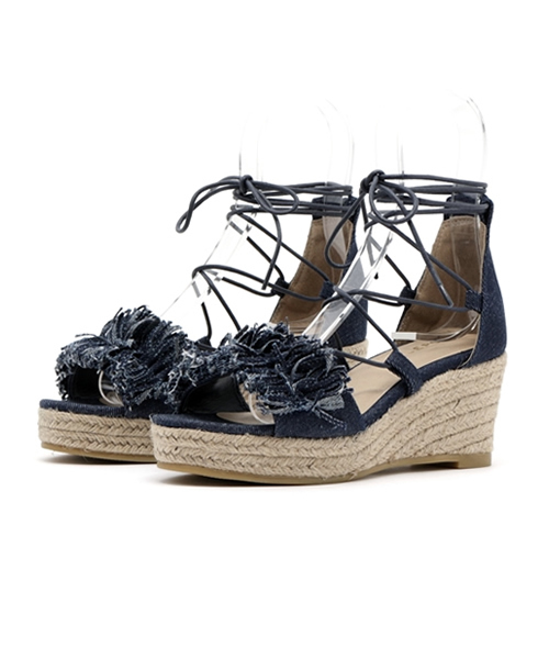 LEPSIM（レプシィム）の「レースアップジュートサンダル　724244（サンダル・レディース・ブラック系その他/ブラック/ベージュ/インディゴブルー・MEDIUM/SMALL/LARGE）」の17枚目の写真