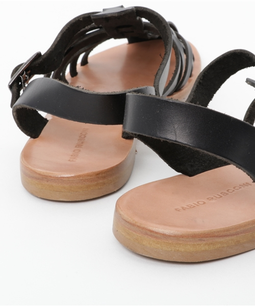 la jeune Boutique(ラジュンヌブティック)の「Fabio rusconi / 編み上げサンダル(サンダル・レディース・その他/ブラック・37)」の7枚目の写真