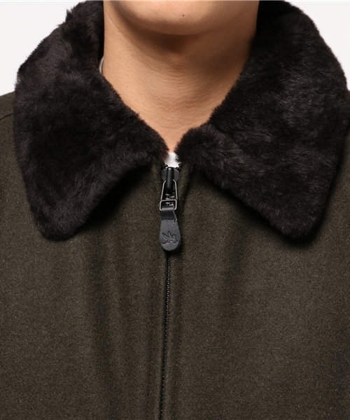 SPIEWAK（スピーワック）の「SPIEWAK G-1 BOMBER MELTON WOOL 24 / スピワック（ブルゾン・メンズ・オリーブ・LARGE/X-SMALL/SMALL/MEDIUM）」の5枚目の写真