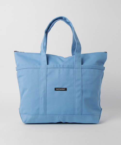 marimekko（マリメッコ）の「CANVAS BAG / UUSI MINI MATKURI（トートバッグ・レディース・ブルー/ネイビー/ブラック/ライトブルー/オレンジ・FREE）」の2枚目の写真