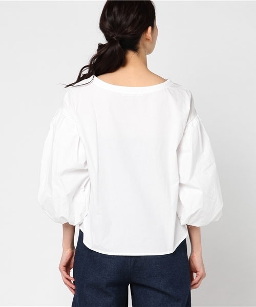 UNRELISH（アンレリッシュ）の「ボリュームスリーブブラウス（シャツ/ブラウス・レディース・ホワイト/ピンク・MEDIUM）」の5枚目の写真